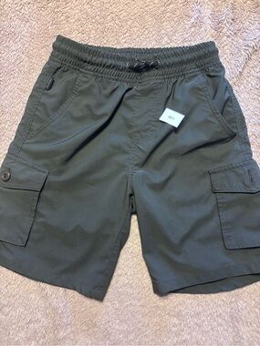 Ring of Fire Boys Olive Green Cargo Shorts